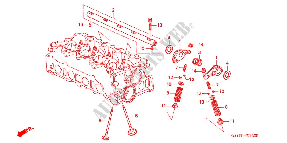 VENTIL/KIPPHEBEL für Honda JAZZ 1.3 LS 5 Türen 5 gang-Schaltgetriebe 2006