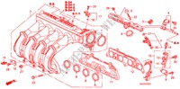 ANSAUGKRUEMMER(2) für Honda JAZZ 1.2 LS 5 Türen 5 gang-Schaltgetriebe 2008