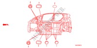 GUMMITUELLE(UNTER) für Honda JAZZ 1.4 ES 5 Türen 5 gang-Schaltgetriebe 2008