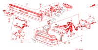 HECKLEUCHTE/RUECKFAHRLEUCHTE für Honda PRELUDE EX 2 Türen 4 gang automatikgetriebe 1984