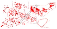 KLIMAANLAGE (KOMPRESSOR)(1500) für Honda CIVIC CRX DX 3 Türen 5 gang-Schaltgetriebe 1986