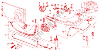 KLIMAANLAGE (SCHLAEUCHE/LEITUNGEN)(1) für Honda CIVIC CRX 1.6I-16 3 Türen 5 gang-Schaltgetriebe 1986