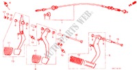 KUPPLUNGSPEDAL/BREMSPEDAL für Honda CIVIC DX 3 Türen 5 gang-Schaltgetriebe 1986