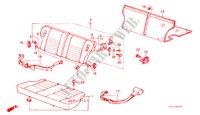 RUECKSITZ/SITZGURT,(2D) (1) für Honda CIVIC DX 3 Türen 3 gang automatikgetriebe 1986