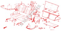 RUECKSITZ/SITZGURT,(2D) (2) für Honda CIVIC GL 3 Türen 4 gang automatikgetriebe 1986
