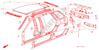GEHAEUSESTRUKTUR(3) für Honda CIVIC SHUTTLE DX 5 Türen 3 gang automatikgetriebe 1984
