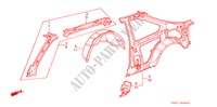 INNENBLECHE(3D) für Honda INTEGRA SX 16 3 Türen 4 gang automatikgetriebe 1986