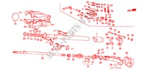 LENKSAEULE(RH) für Honda INTEGRA SX 16 3 Türen 5 gang-Schaltgetriebe 1988