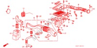 LUFTFILTER(PGM FI) für Honda INTEGRA EX16 5 Türen 5 gang-Schaltgetriebe 1987