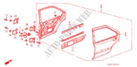 TUERTAFEL, HINTEN(5D) für Honda INTEGRA EX16 5 Türen 5 gang-Schaltgetriebe 1987