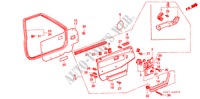 TUERVERKLEIDUNG, VORNE(5D) für Honda INTEGRA EX16 5 Türen 5 gang-Schaltgetriebe 1987