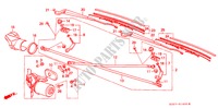 WINDSCHUTZSCHEIBENWISCHER (RH) für Honda INTEGRA DX 5 Türen 4 gang automatikgetriebe 1986