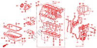 ZYLINDERBLOCK/OELWANNE (PGM FI) für Honda INTEGRA EX16 5 Türen 5 gang-Schaltgetriebe 1987