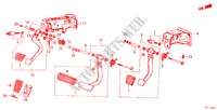 BREMS UND KUPPLUNGSPEDAL(LH) für Honda LEGEND V6 2.7I 4 Türen 5 gang-Schaltgetriebe 1988