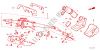 LENKSAEULE(LH) für Honda LEGEND V6 2.7I 4 Türen 4 gang automatikgetriebe 1988