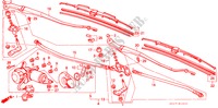 WINDSCHUTZSCHEIBENWISCHER (RH) für Honda LEGEND V6 2.5I 4 Türen 5 gang-Schaltgetriebe 1987