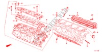 ZYLINDERKOPF(HINTEN) für Honda LEGEND V6 2.7I 4 Türen 5 gang-Schaltgetriebe 1988