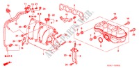ANSAUGKRUEMMER(L4) ('06) für Honda ACCORD 2.4          VTI-L 4 Türen 5 gang-Schaltgetriebe 2006