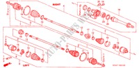 ANTRIEBSWELLE, VORNE/HALBWELLE(L4)(MT) für Honda ACCORD 2.4          VTI-E 4 Türen 5 gang-Schaltgetriebe 2003