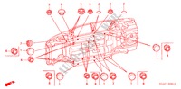 GUMMITUELLE(UNTEN) für Honda ACCORD 2.4          VTI-E 4 Türen 5 gang-Schaltgetriebe 2003