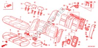RUECKSITZ für Honda ACCORD 2.4          VTI-E 4 Türen 5 gang-Schaltgetriebe 2003
