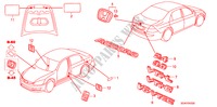 EMBLEME/WARNETIKETTEN für Honda ACCORD 2.4          VTI-L 4 Türen 5 gang-Schaltgetriebe 2007