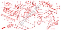 HINTERE ABLAGE/SEITENVERKLEIDUNG für Honda ACCORD 2.4          VTI-L 4 Türen 5 gang-Schaltgetriebe 2007