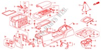 KONSOLE für Honda ACCORD 2.4          VTI-L 4 Türen 5 gang-Schaltgetriebe 2007
