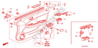 TUERVERKLEIDUNG, VORNE für Honda ACCORD 3.0          VTI-E 4 Türen 5 gang automatikgetriebe 2007