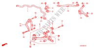 UNTERER ARM, VORNE für Honda ACCORD 2.4          VTI-L 4 Türen 5 gang-Schaltgetriebe 2007