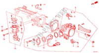 DROSSELKLAPPENGEHAEUSE(PGM FI) für Honda ACCORD EX-2.0I 3 Türen 4 gang automatikgetriebe 1986