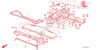 HINTERE ABLAGE/ KOFFERRAUM ZIERSTUECK(4D) für Honda ACCORD EX 4 Türen 4 gang automatikgetriebe 1986