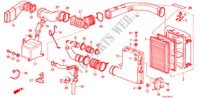 LUFTFILTER(PGM FI) für Honda ACCORD EX-2.0I 3 Türen 5 gang-Schaltgetriebe 1986