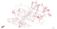 RUECKSITZ(2D) für Honda ACCORD EX-2.0I 3 Türen 4 gang automatikgetriebe 1986