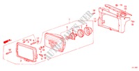 SCHEINWERFER(1) für Honda ACCORD EX-2.0I 3 Türen 5 gang-Schaltgetriebe 1986