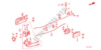 TUERSCHLOSS, HINTEN(4D) für Honda ACCORD EX 4 Türen 4 gang automatikgetriebe 1986