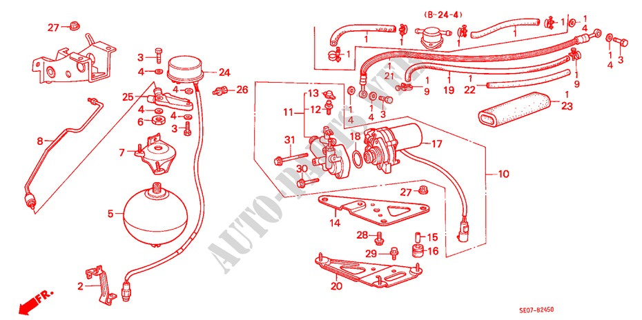 ABS MOTOR/AKKUMULATOR für Honda ACCORD EX-2.0I 3 Türen 4 gang automatikgetriebe 1986
