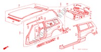 GEHAEUSESTRUKTUR(3)(2D) für Honda ACCORD EX-2.0I 3 Türen 4 gang automatikgetriebe 1987