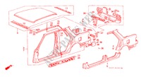 GEHAEUSESTRUKTUR(4)(4D) für Honda ACCORD 2.0I-16 4 Türen 5 gang-Schaltgetriebe 1987
