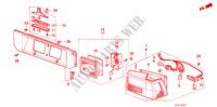 HECKLEUCHTE(4D) für Honda ACCORD LX 1600 4 Türen 5 gang-Schaltgetriebe 1987