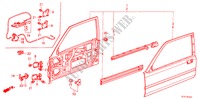 TUERTAFELN, VORNE(2D) für Honda ACCORD EX-2.0I 3 Türen 5 gang-Schaltgetriebe 1987