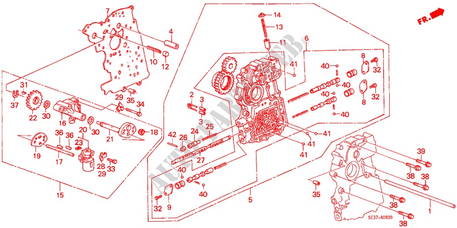HAUPTVENTIL/REGLER für Honda ACCORD EX 3 Türen 4 gang automatikgetriebe 1987