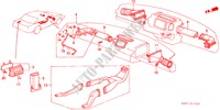 HEIZUNGSSCHACHT für Honda ACCORD EX 4 Türen 4 gang automatikgetriebe 1989