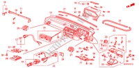 INSTRUMENTENBRETT(2) für Honda ACCORD EX 4 Türen 4 gang automatikgetriebe 1989