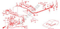 KRAFTSTOFFLEITUNG(PGM FI) für Honda ACCORD 2.0I-16 4 Türen 5 gang-Schaltgetriebe 1989