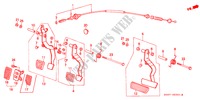 KUPPLUNGSPEDAL/BREMSPEDAL für Honda ACCORD LX 4 Türen 4 gang automatikgetriebe 1989