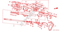 LENKSAEULE(3) (NEIGUNG) für Honda ACCORD 2.0I-16 4 Türen 5 gang-Schaltgetriebe 1989