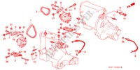 LICHTMASCHINENHALTERUNG/SENSOR für Honda ACCORD EX-2.0I 4 Türen 5 gang-Schaltgetriebe 1989