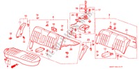 RUECKSITZ(4D) für Honda ACCORD LX 4 Türen 4 gang automatikgetriebe 1989