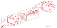 SCHEINWERFER(1) für Honda ACCORD EX 3 Türen 5 gang-Schaltgetriebe 1989
